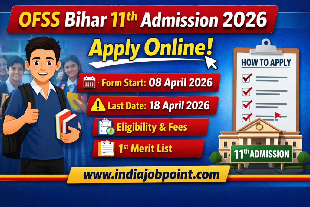 OFSS Bihar 11th Admission 2026 details